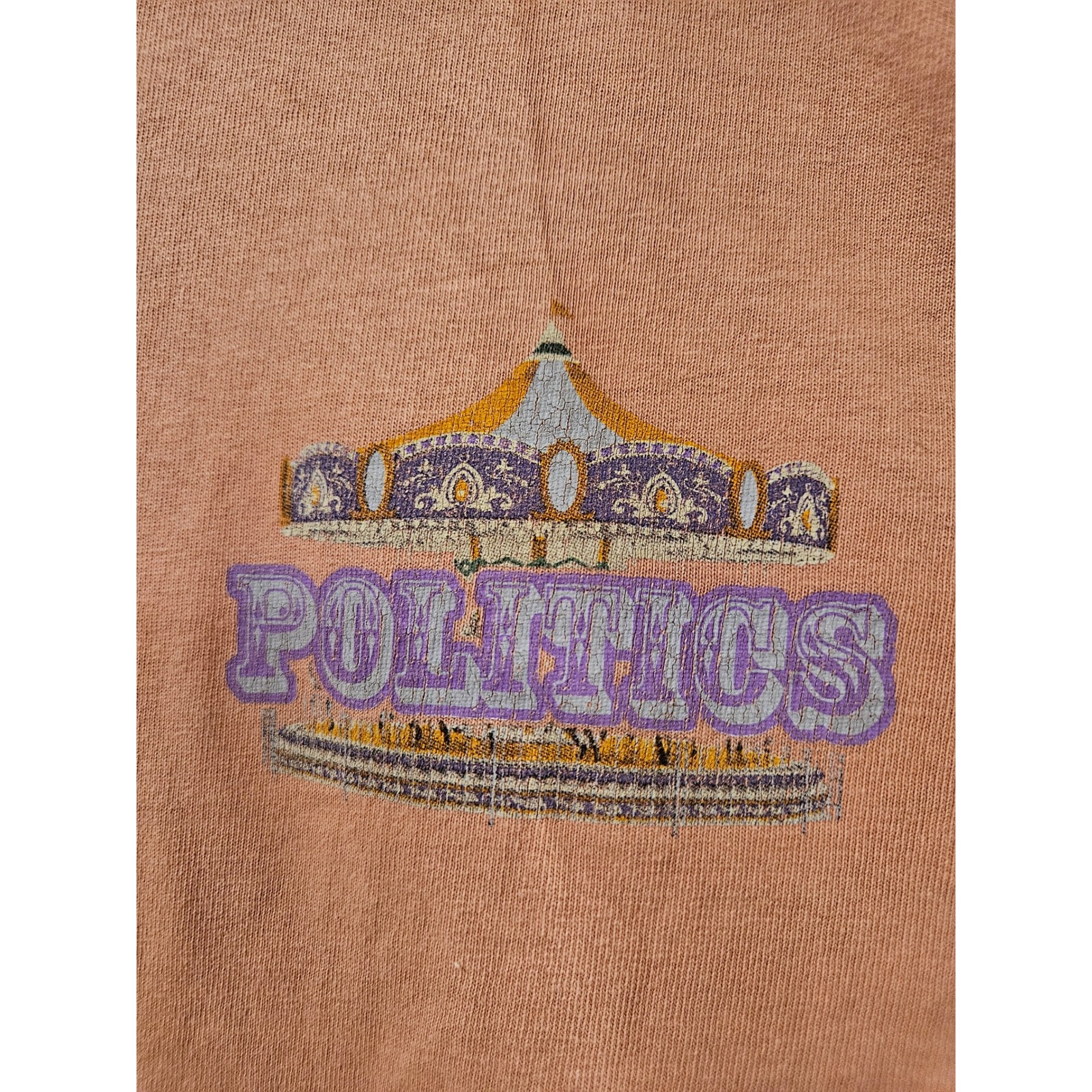 Graphic T-Shirt Cotton Sneaker Politics Texas State Fair Carousel Horse Mens Xl — image 3 of 7